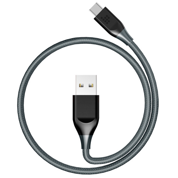 Кабель Tronsmart USB2.0-Type-C 1m ATC6 Nylon Cable Grey